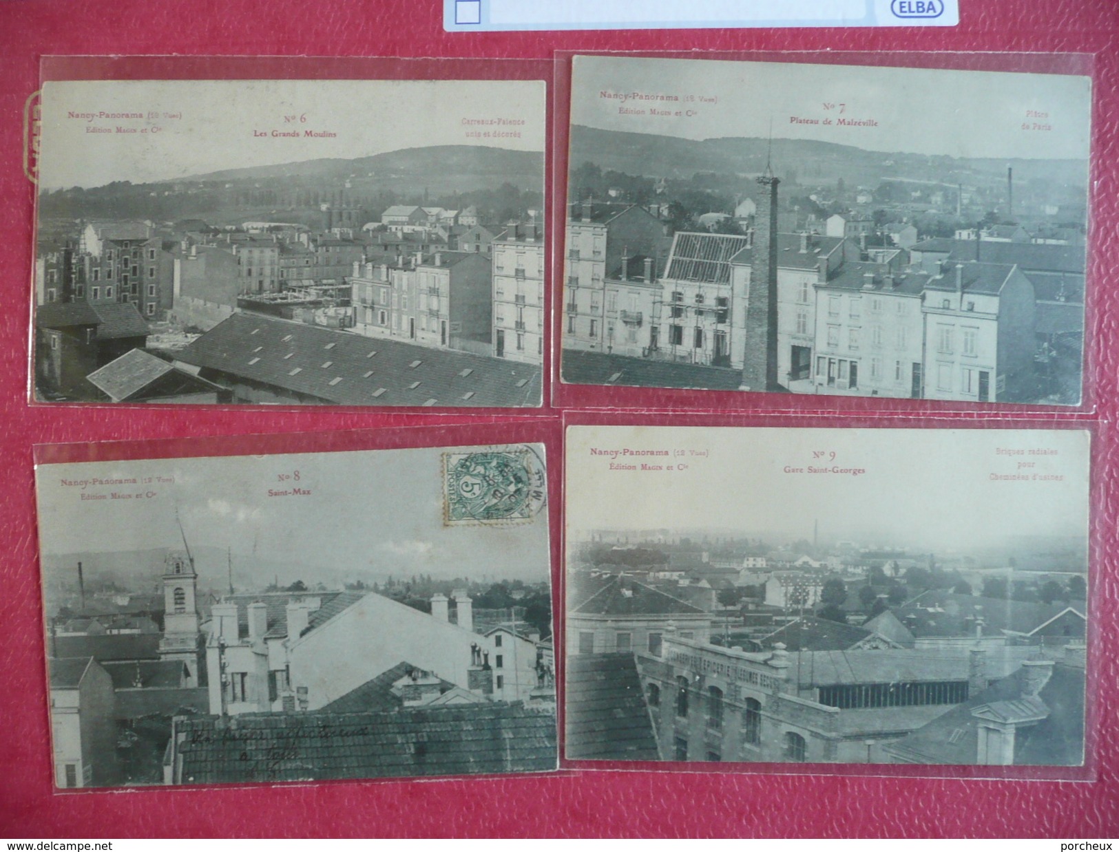 NANCY Nancy Panorama 10 Caetes Différentes Portland, Ciment Laitier, Briques Laitier, Carreaux Faience,platre De Paris.. - Nancy