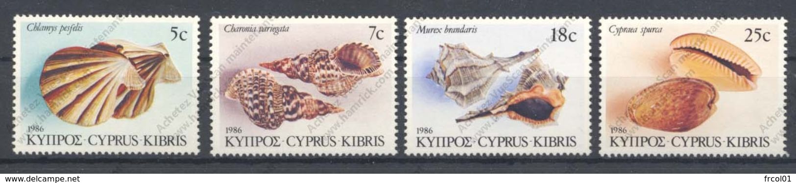 Chypre, Yvert 653/656, Scott 671/674, MNH - Unused Stamps