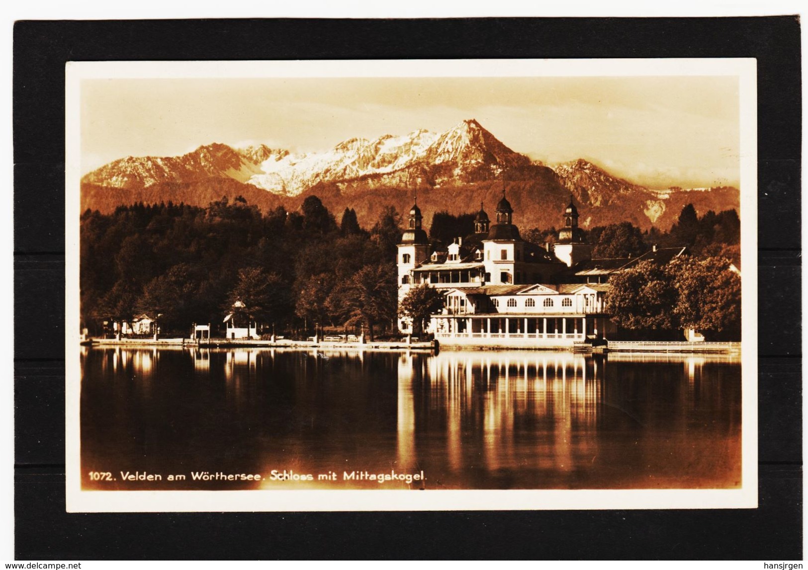 PRW748  POSTKARTE JAHR 1930 VELDEN SCHLOSS Mit MITTAGSKOGEL GEBRAUCHT SIEHE ABBILDUNG - Velden