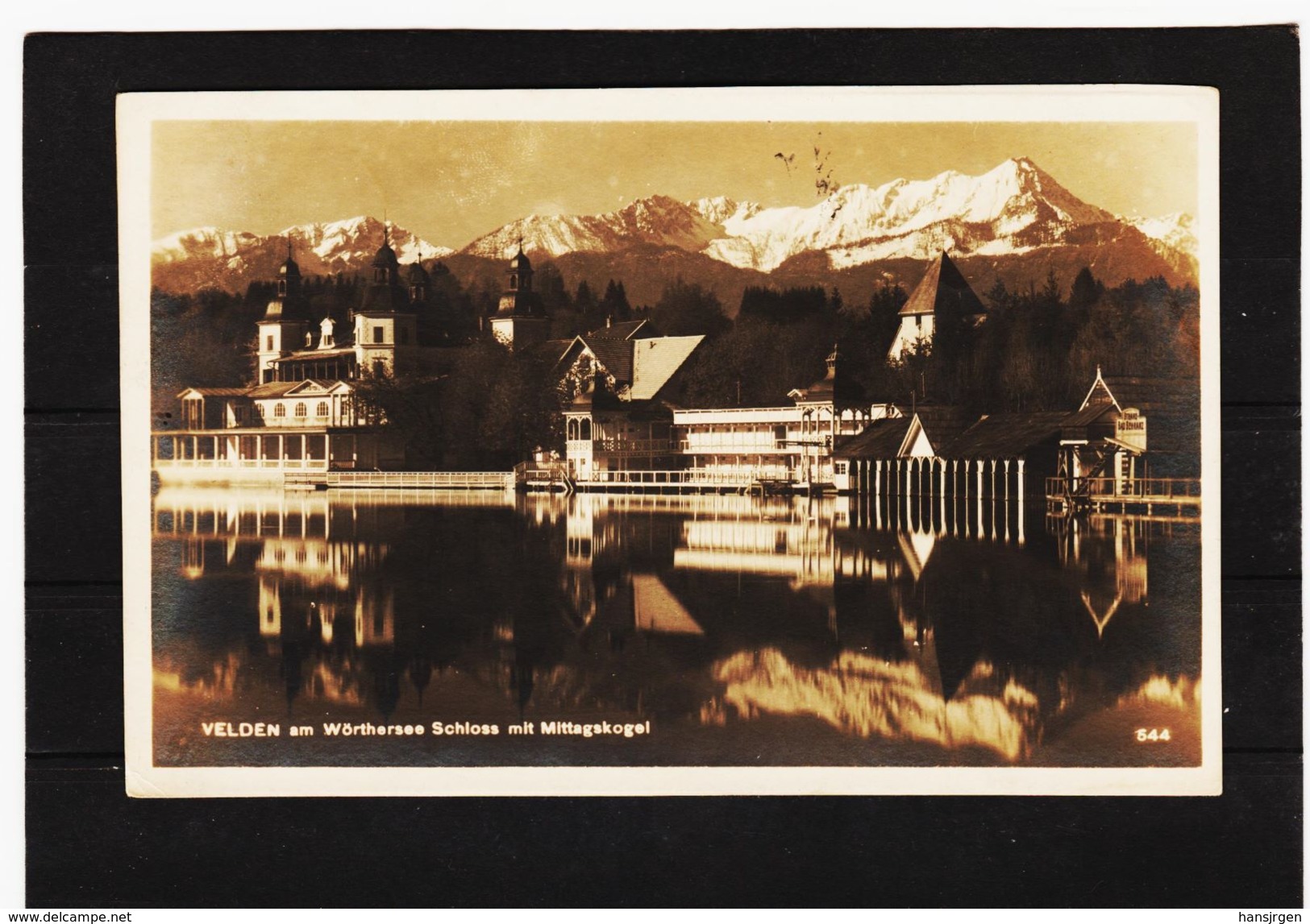 PRW750  POSTKARTE JAHR 1925 VELDEN SCHLOSS Mit MITTAGSKOGEL GEBRAUCHT SIEHE ABBILDUNG - Velden