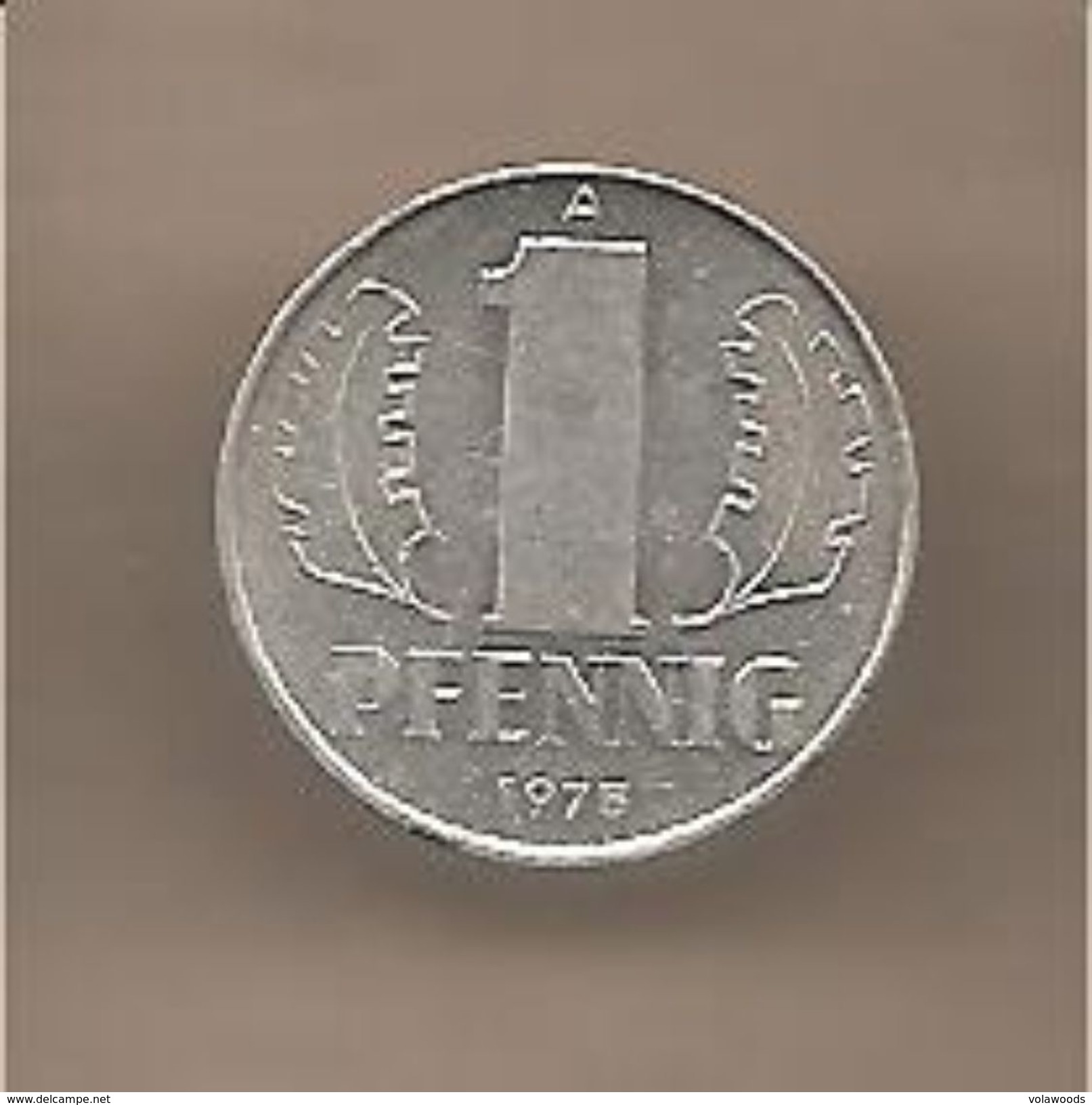 DDR - Moneta Circolata Da 1 Pfennig - 1975 Large Design - 1 Pfennig