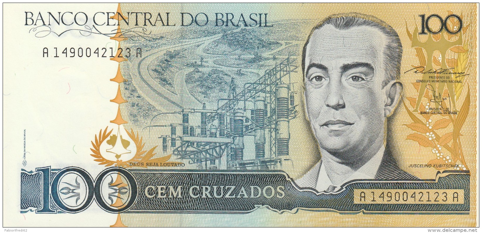 BRASILE 100 CRUZADOS -UNC - Brasil