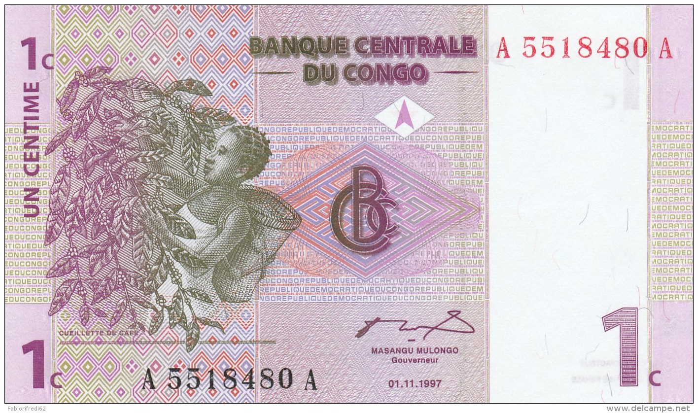 CONGO 1 CENTIME -UNC - Republic Of Congo (Congo-Brazzaville)