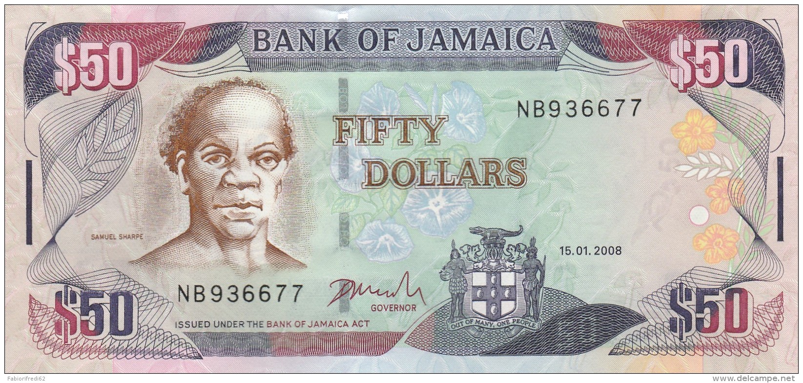 JAMAICA 50 DOLLARS -UNC - Giamaica