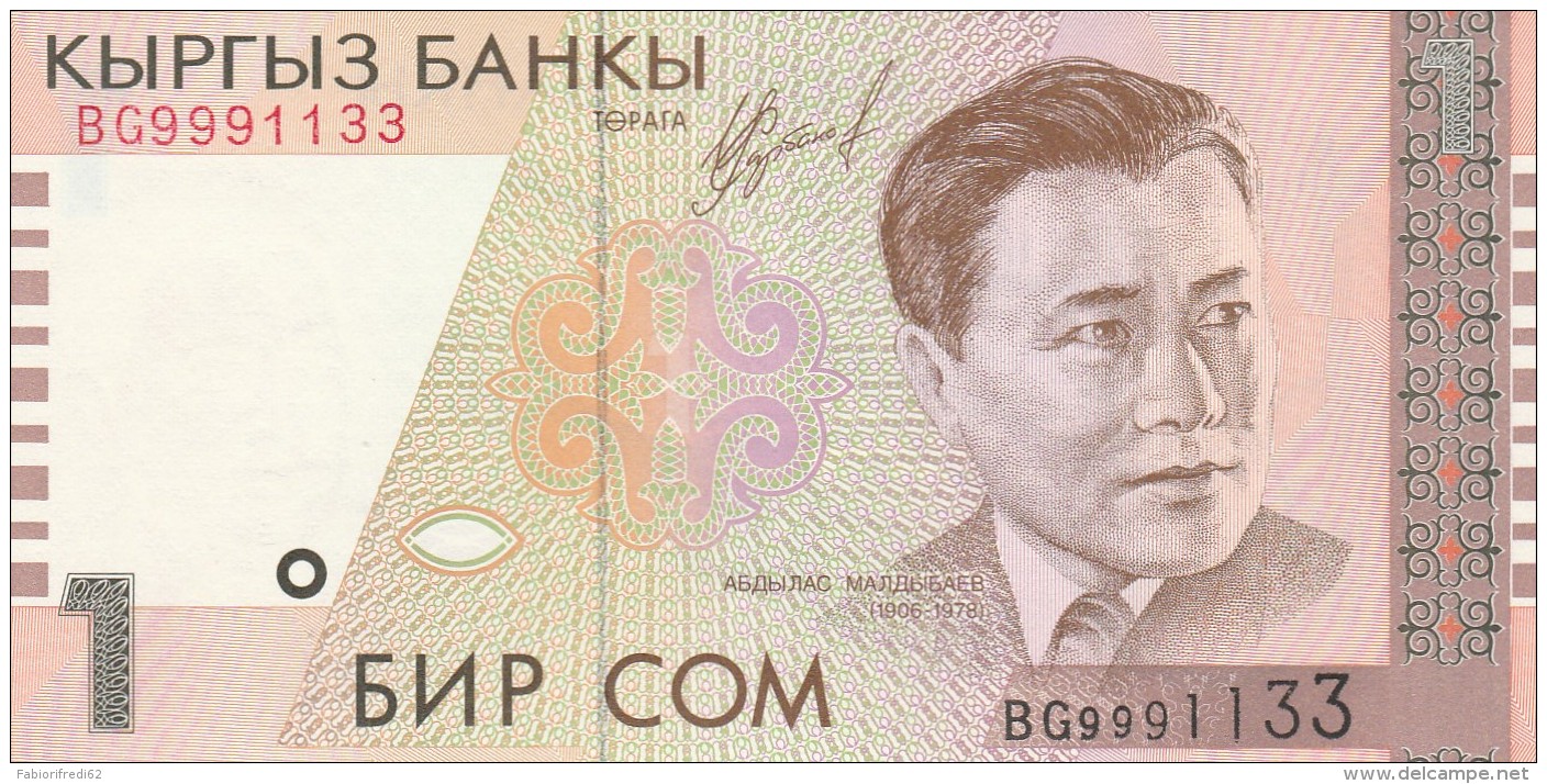 KIRGHIZISTAN 1 SOM -UNC - Kyrgyzstan