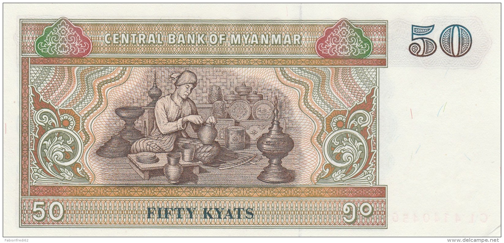 MYANMAR 50 KYATS -UNC - Myanmar