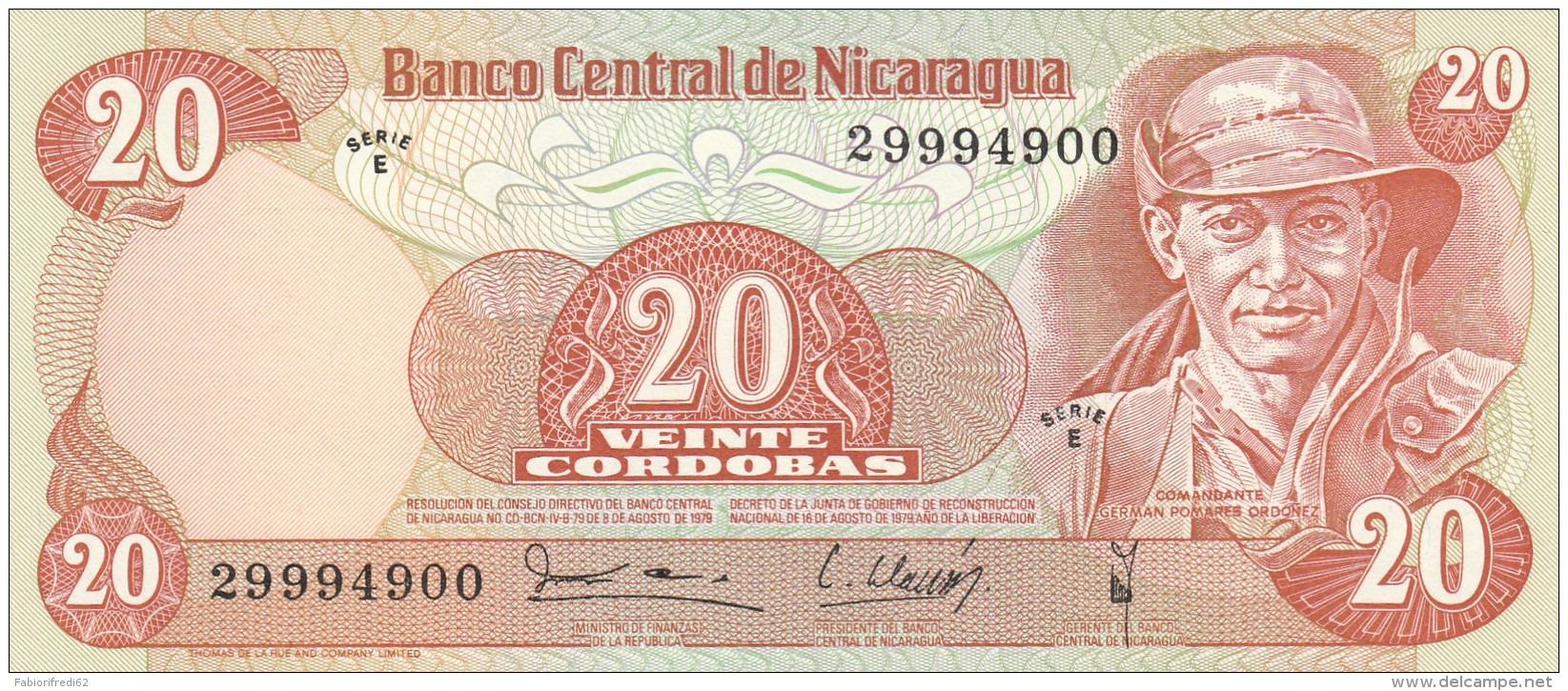 NICARAGUA 20 CORDOBAS -UNC - Nicaragua
