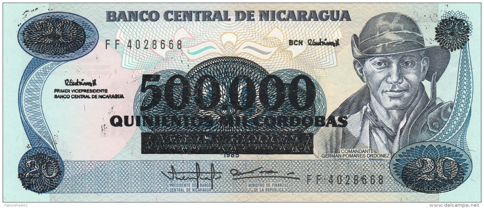 NICARAGUA 500000-20 CORDOBAS -UNC - Nicaragua