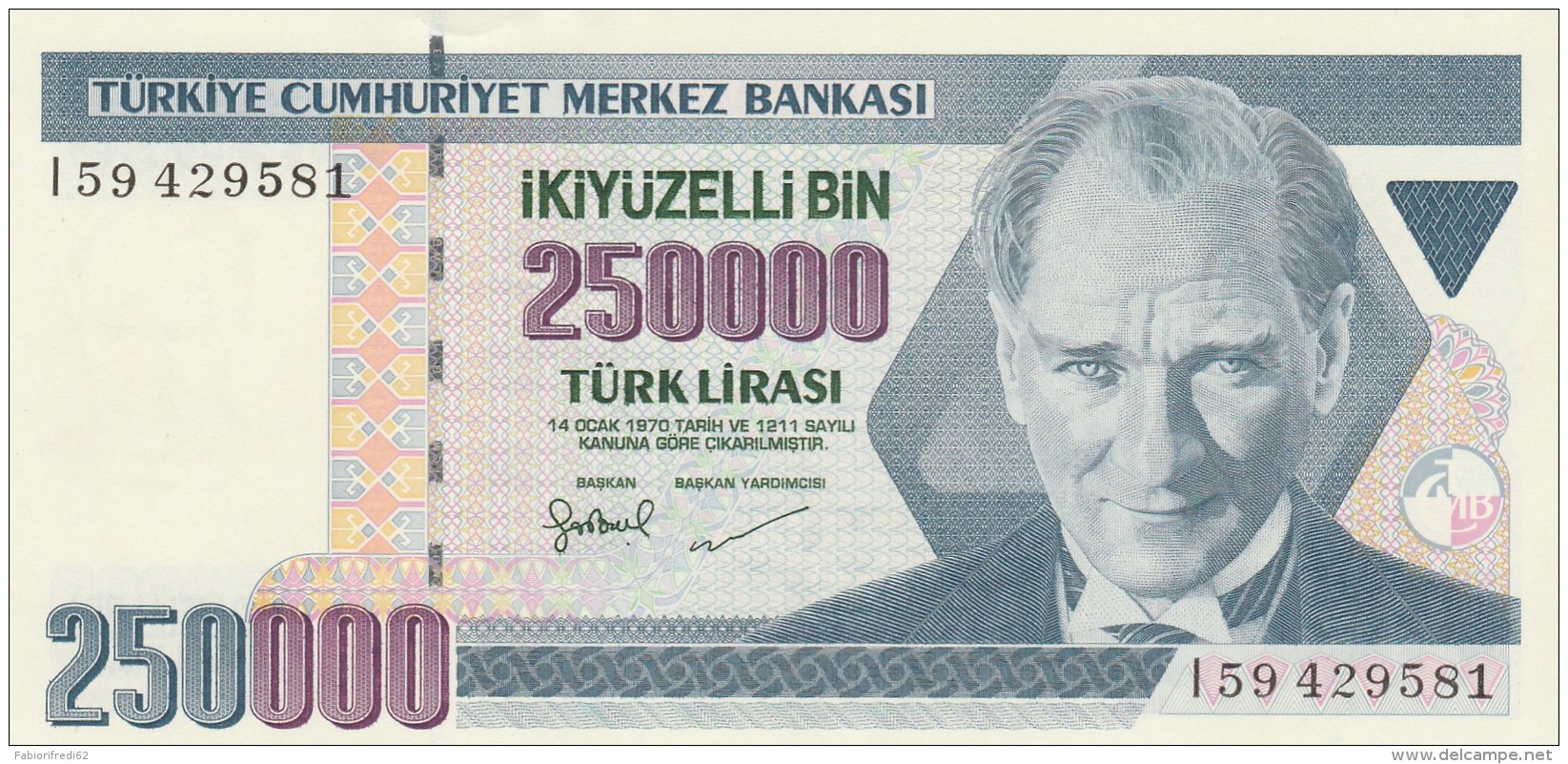 TURCHIA 250000 LIRAS -UNC - Turkije