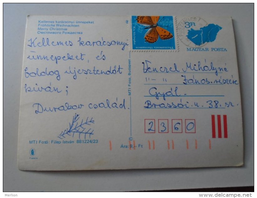 D154556 Hungary   Postal Stationery  3 Ft  Nr. 881224/23    Pusztavacs Cancel - Entiers Postaux