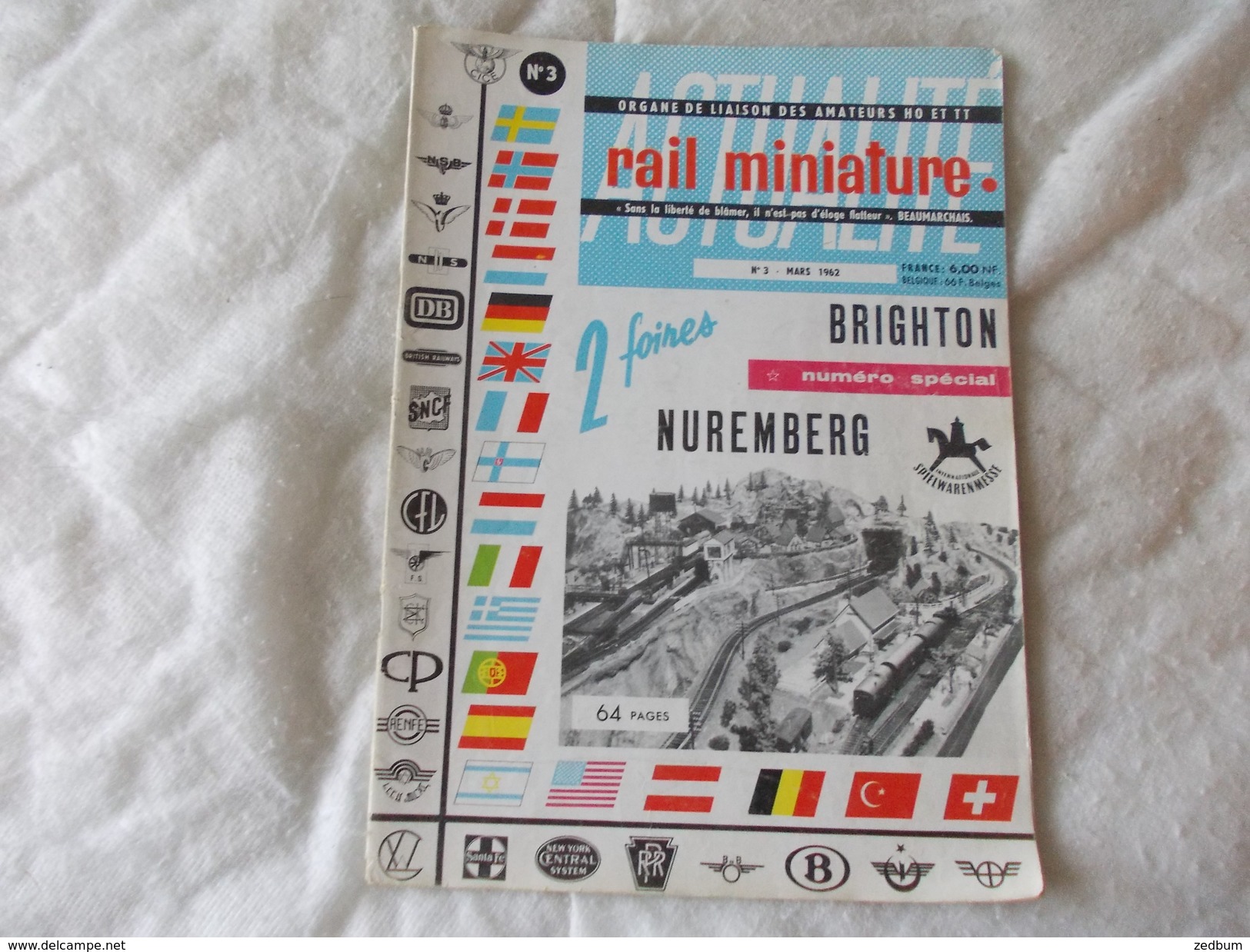 RMF Rail Miniature Flash Mars 1962 N° 3 Brighton Nuremberg - Model Making