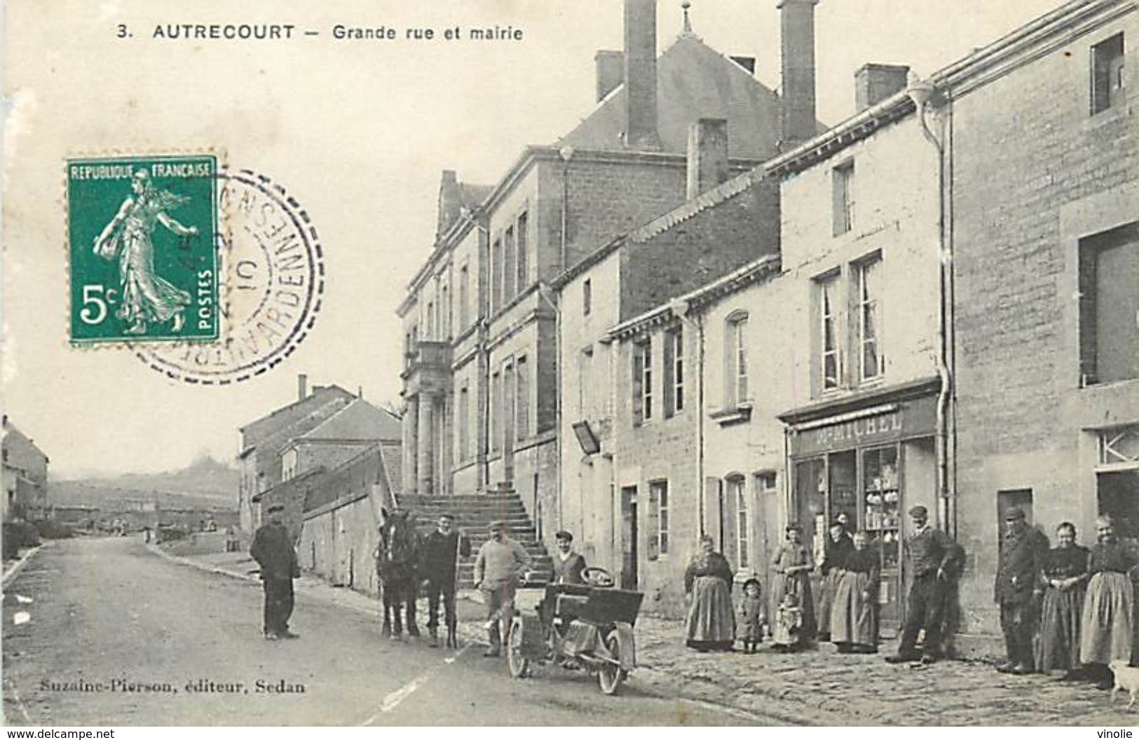 A-17.9415 : AUTRECOURT. GRANDE RUE ET MAIRIE - Autres & Non Classés