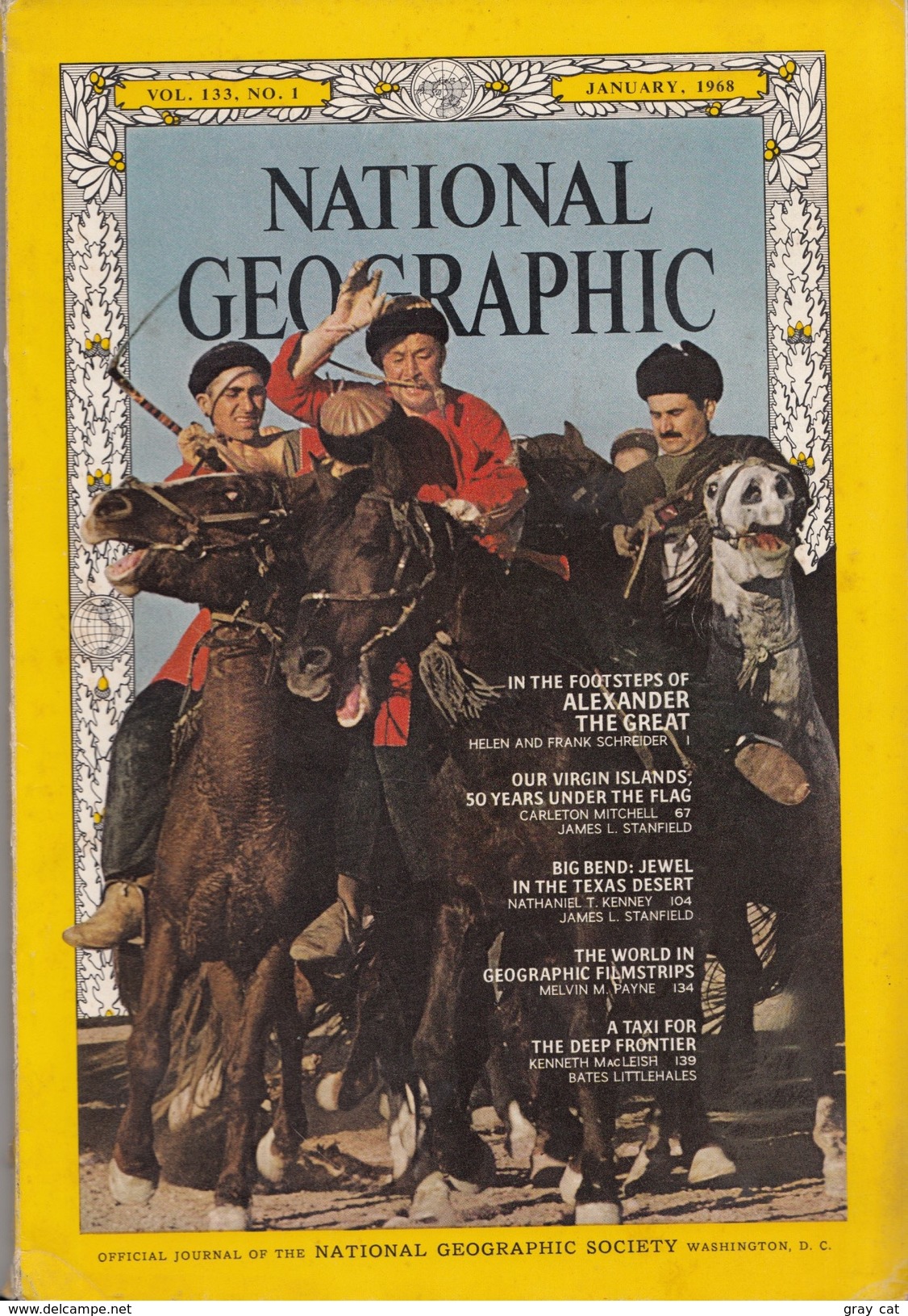 National Geographic January 1968 Volume 133 No 1 - Voyage/ Exploration