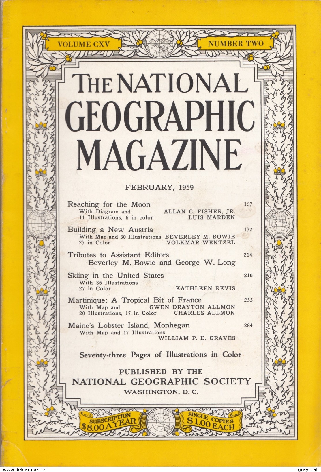 National Geographic Vol. CXV 115 Number Two, February 1959 - Voyage/ Exploration