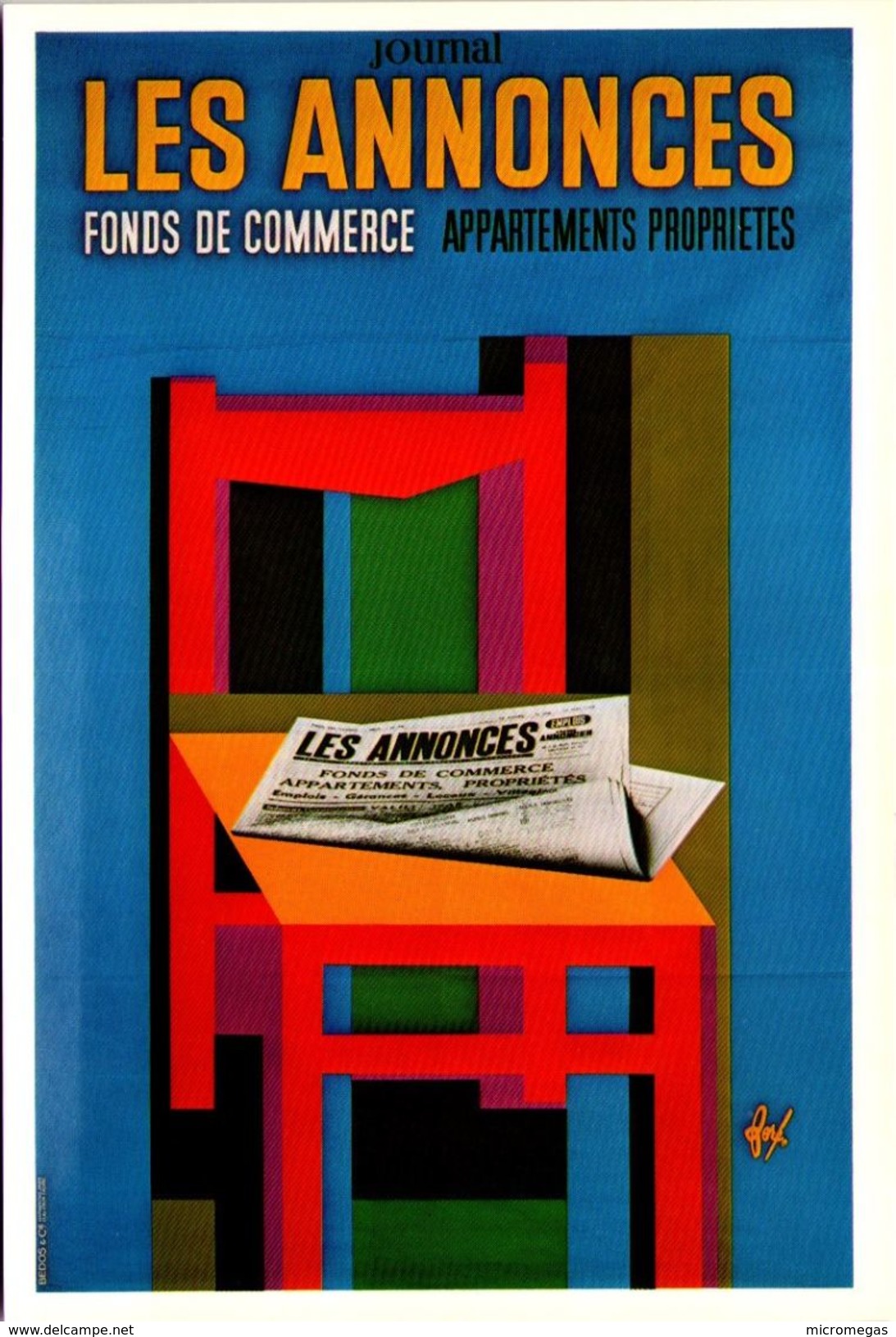 FORE - 9 - Affiche Pour Le Journal "Les Annonces" (1959) - Fore