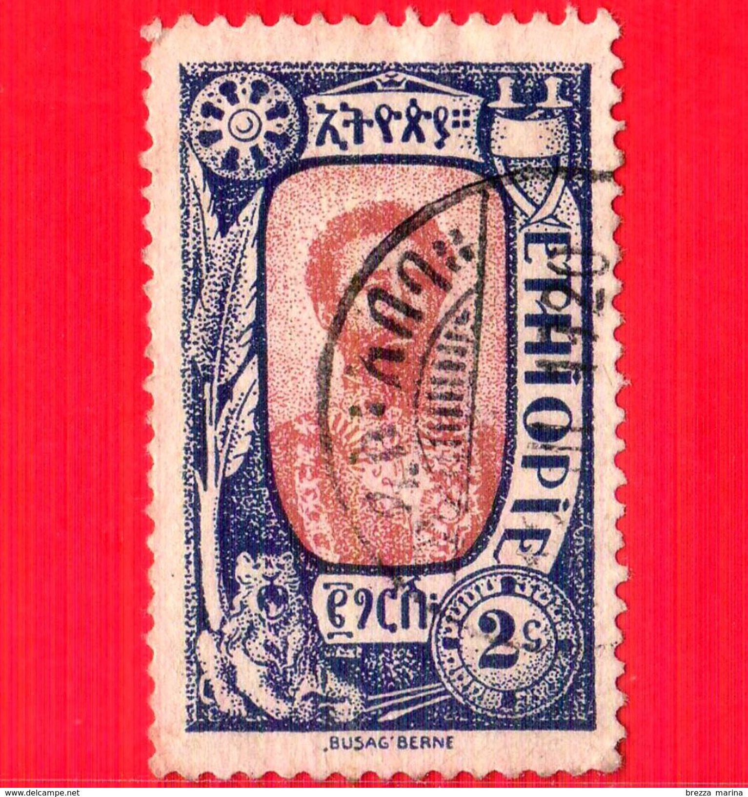 ETIOPIA - Usato - 1919 - Vedute - Principe Tafari - 2 - Etiopia