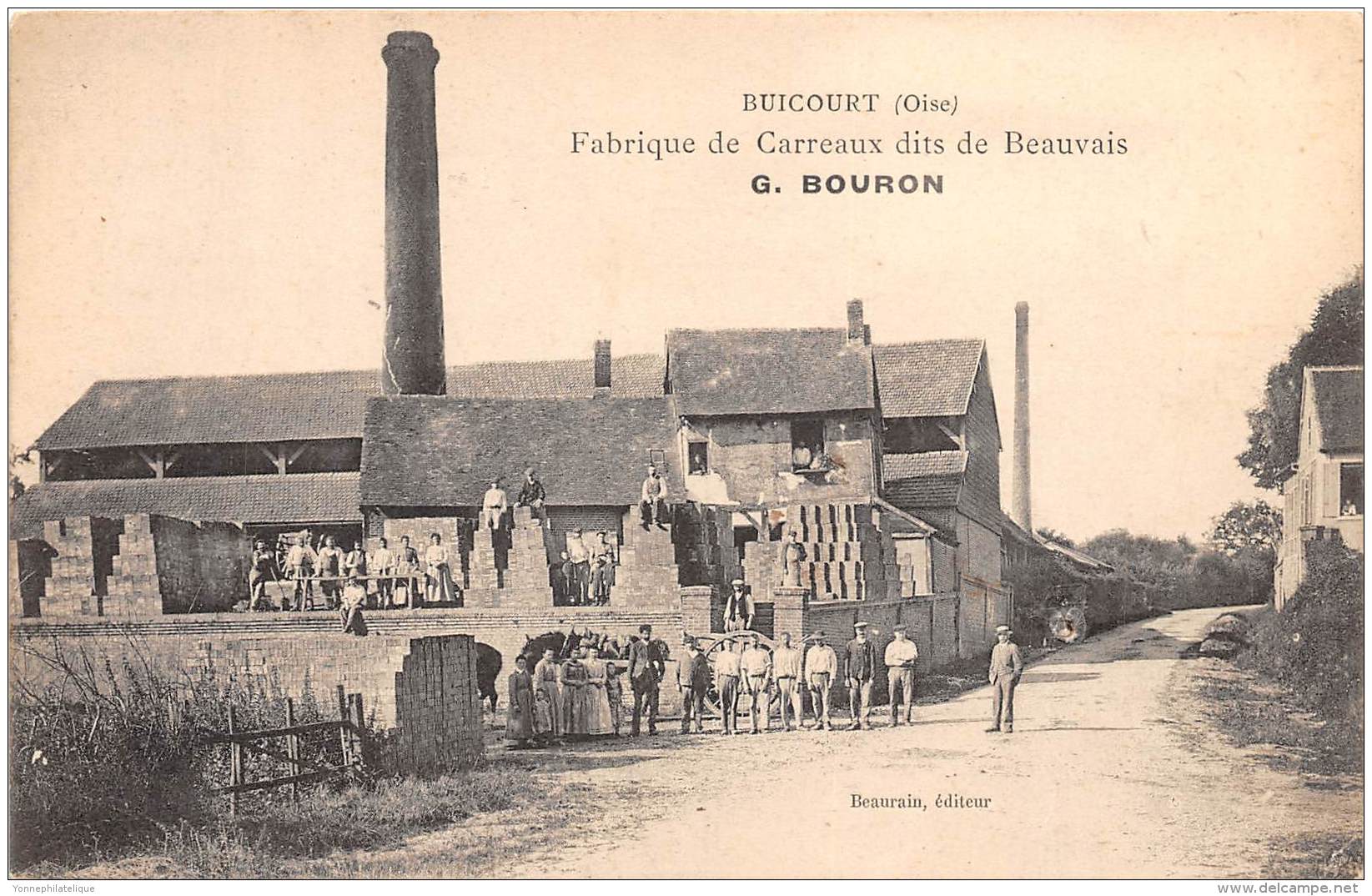 60 - OISE / 60767 - Buicourt - Fabrique De Carreaux Bouron - Léger Défaut - Auneuil