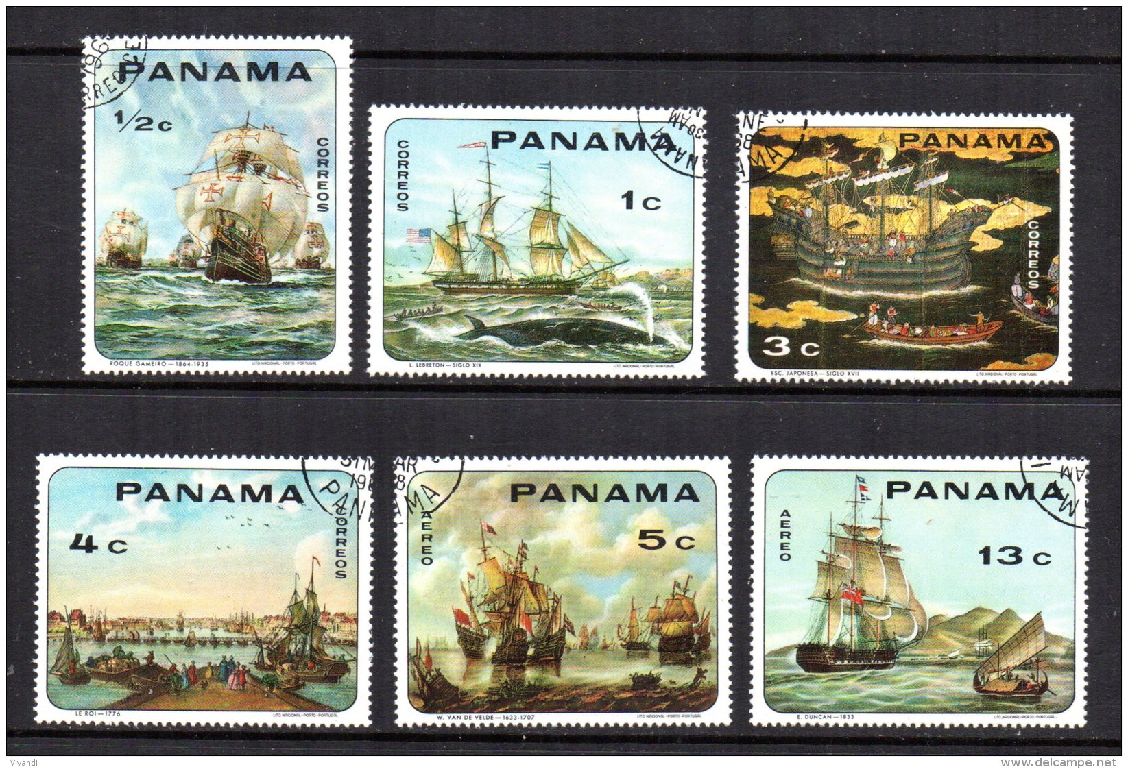 Panama - 1968 - Ship Paintings - Used/CTO - Panama