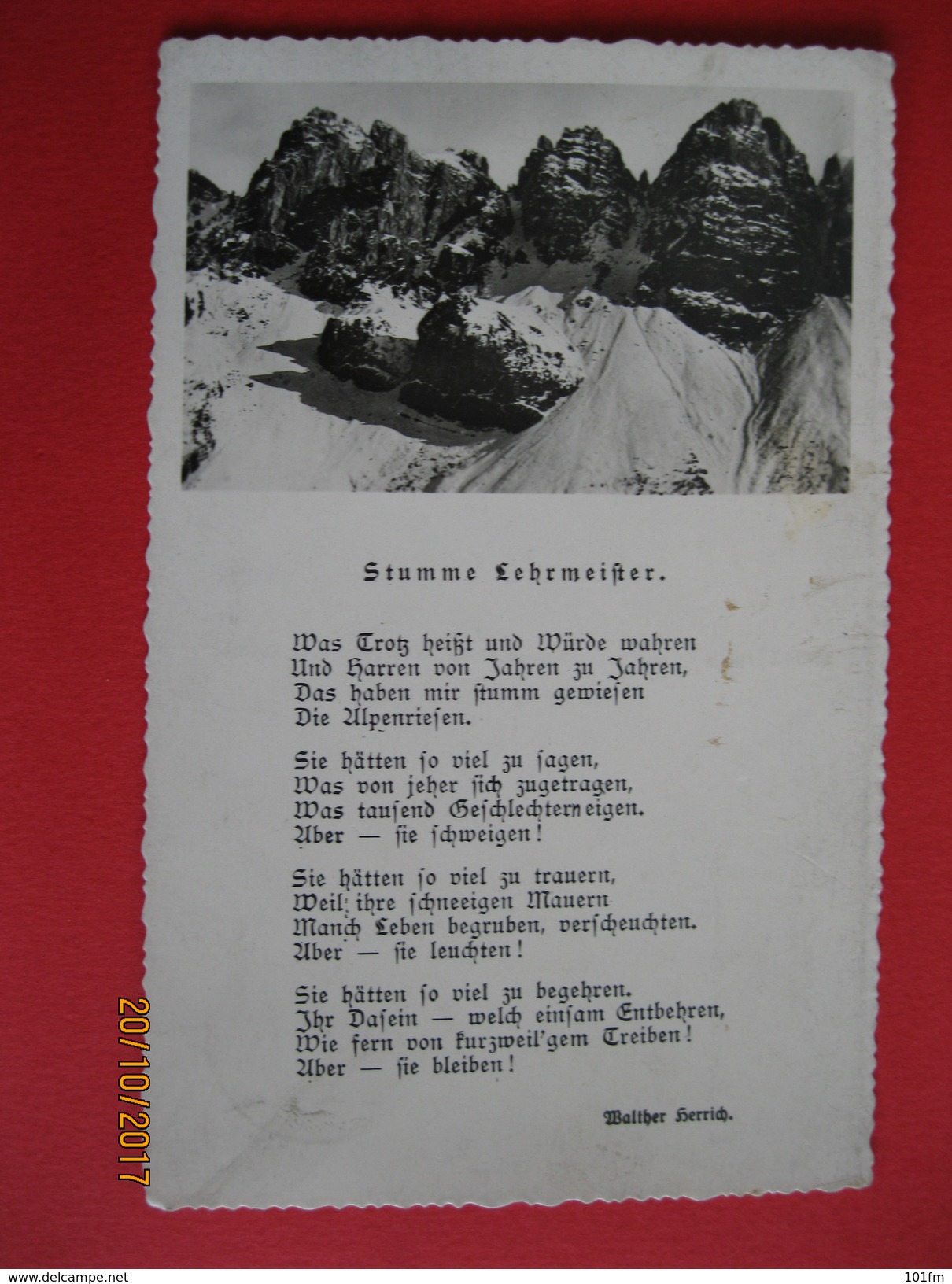 GEDICHT - STUMME LEHRMEISTER - USED 1939 IN WORGL - Wörgl