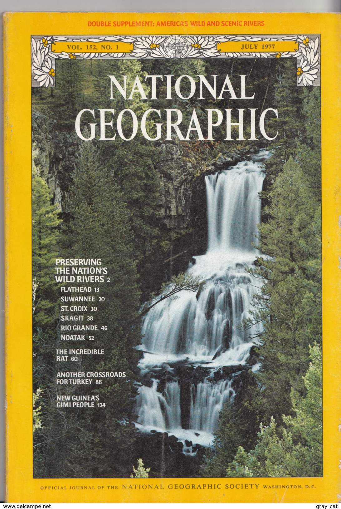 National Geographic Magazine Vol. 152, No. 1, July 1977 - Viaggi/Esplorazioni