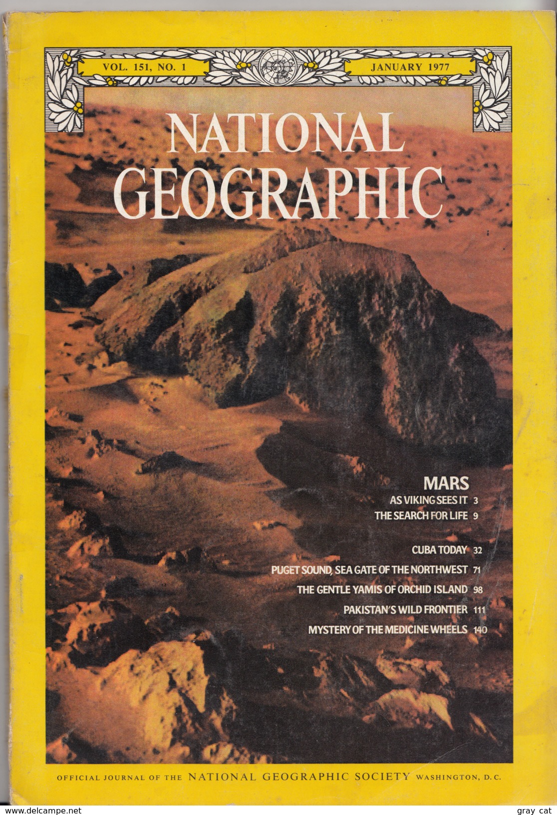 National Geographic Magazine Vol. 151, No. 1, January 1977 - Reizen/ Ontdekking