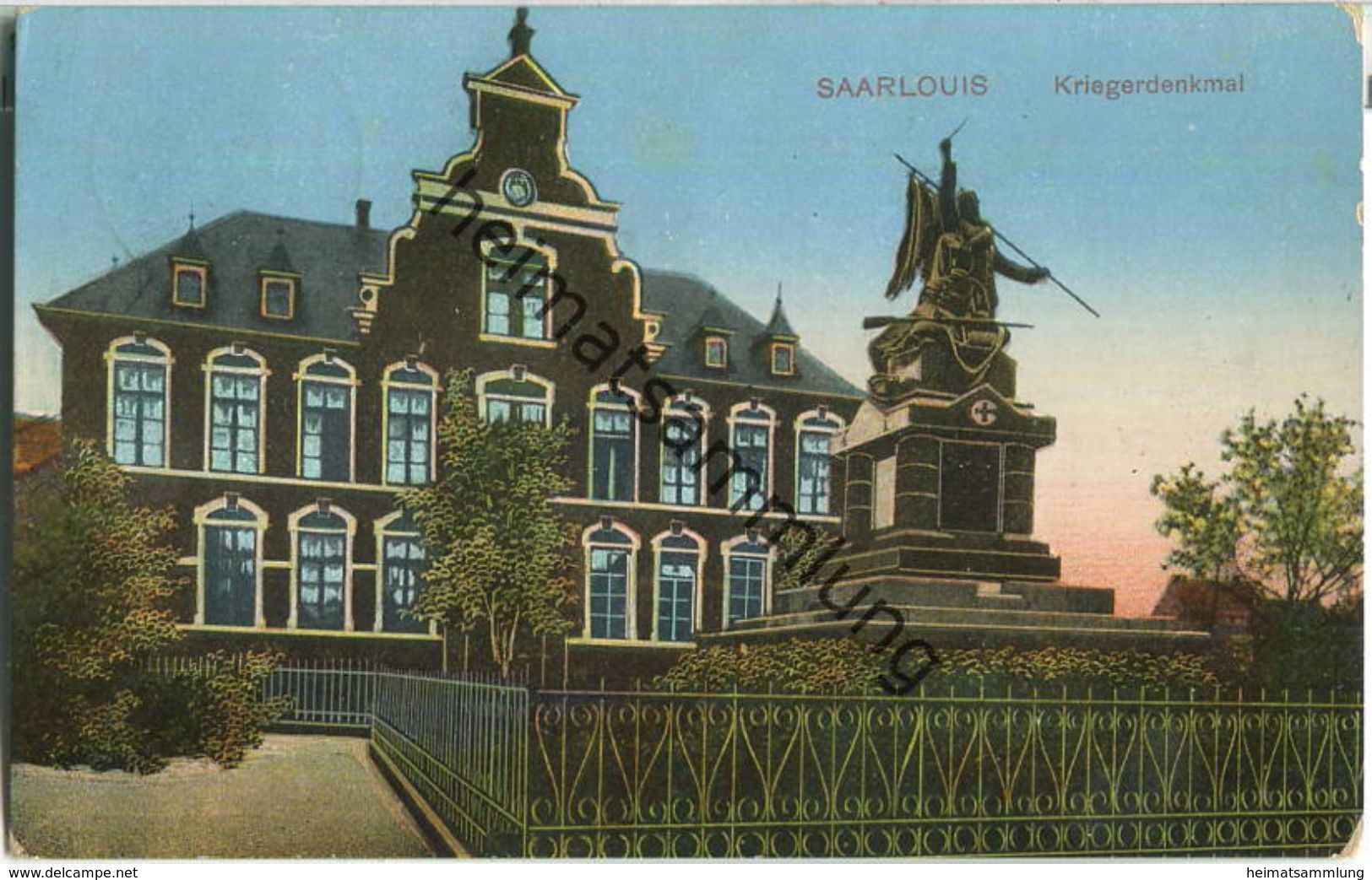 Saarlouis - Kriegerdenkmal - Höhere Mädchenschule - Feldpost - Kreis Saarlouis