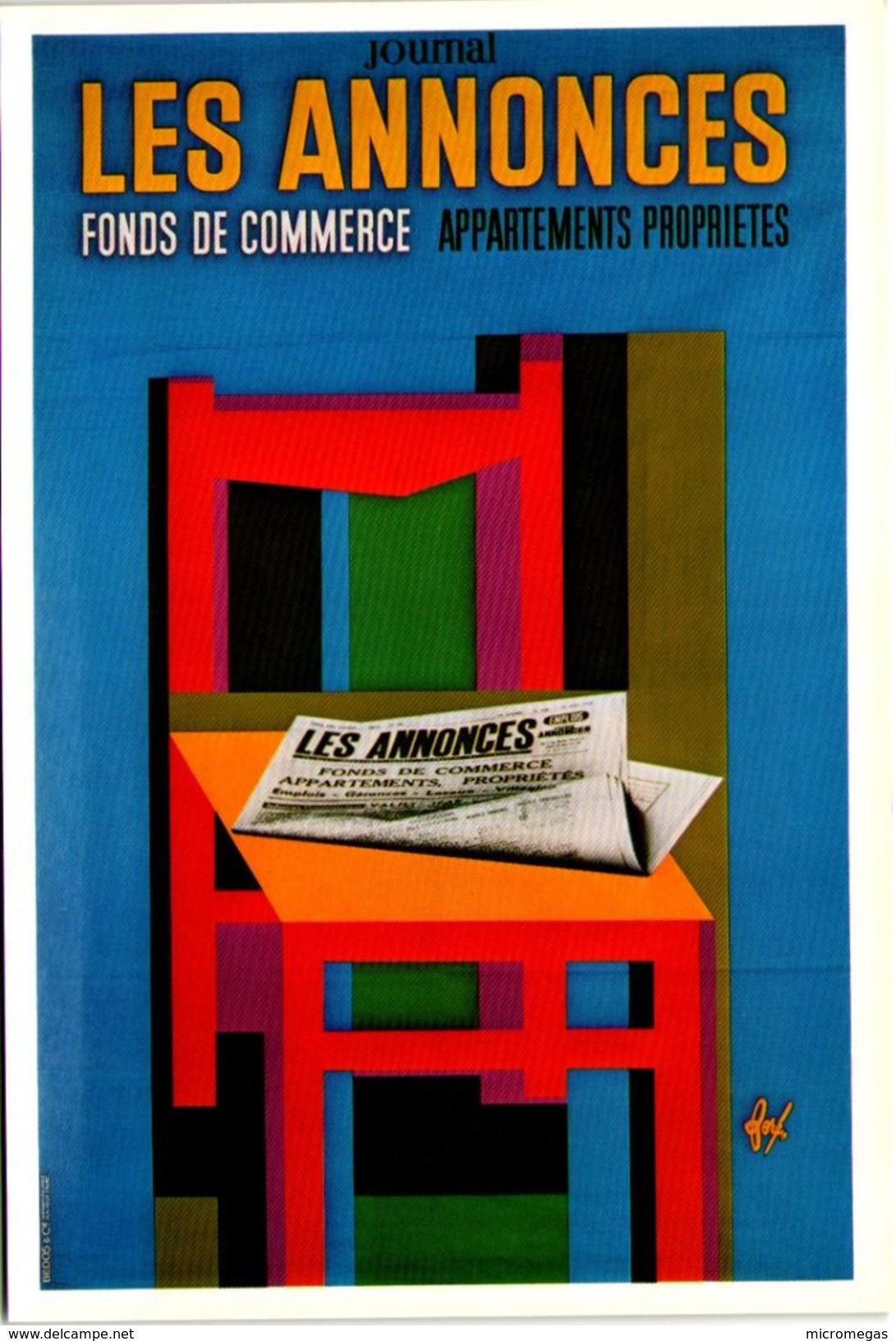 FORE - 9 - Affiche Pour Le Journal "Les Annonces" (1959) - Fore