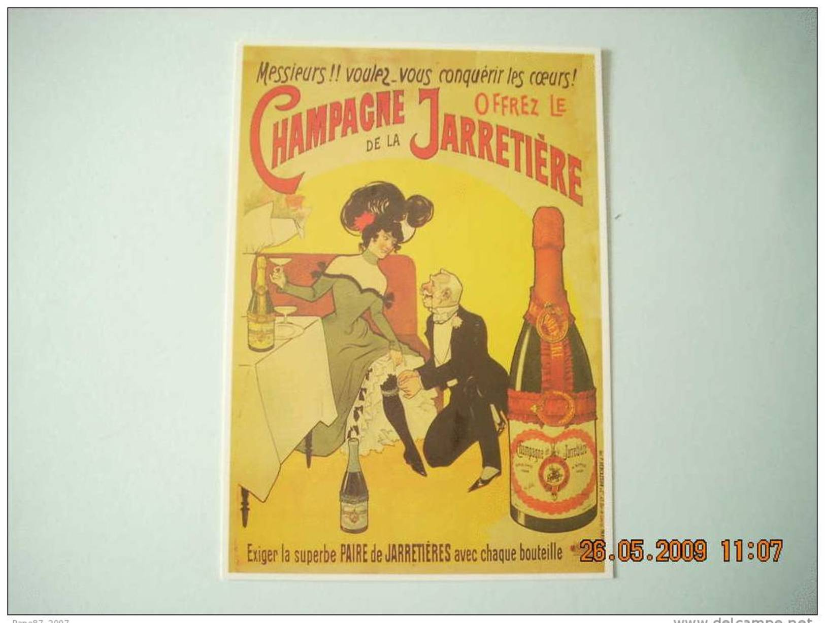 CLO  10305    CHAMPAGNE   LA  JARRETIERE   VERS  1900 - Advertising