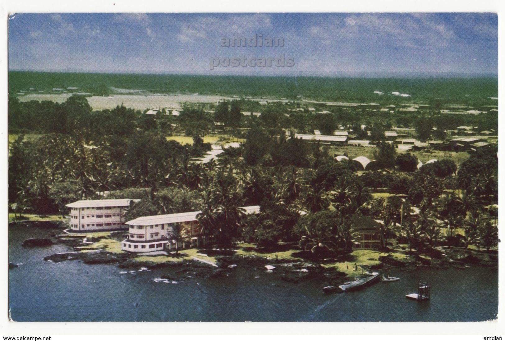 Hilo, Island Of Hawaii HI, Naniloa Hotel Aerial View C1960s Vintage Postcard M8603 - Hilo