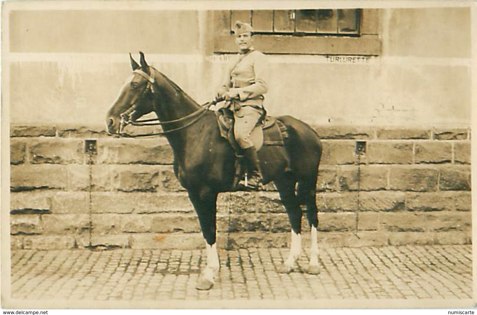 Cpa Photo Militaire à Cheval, Rédacteur M. LELEU De SAINT HILAIRE SUR HELPE 59 - Altri & Non Classificati