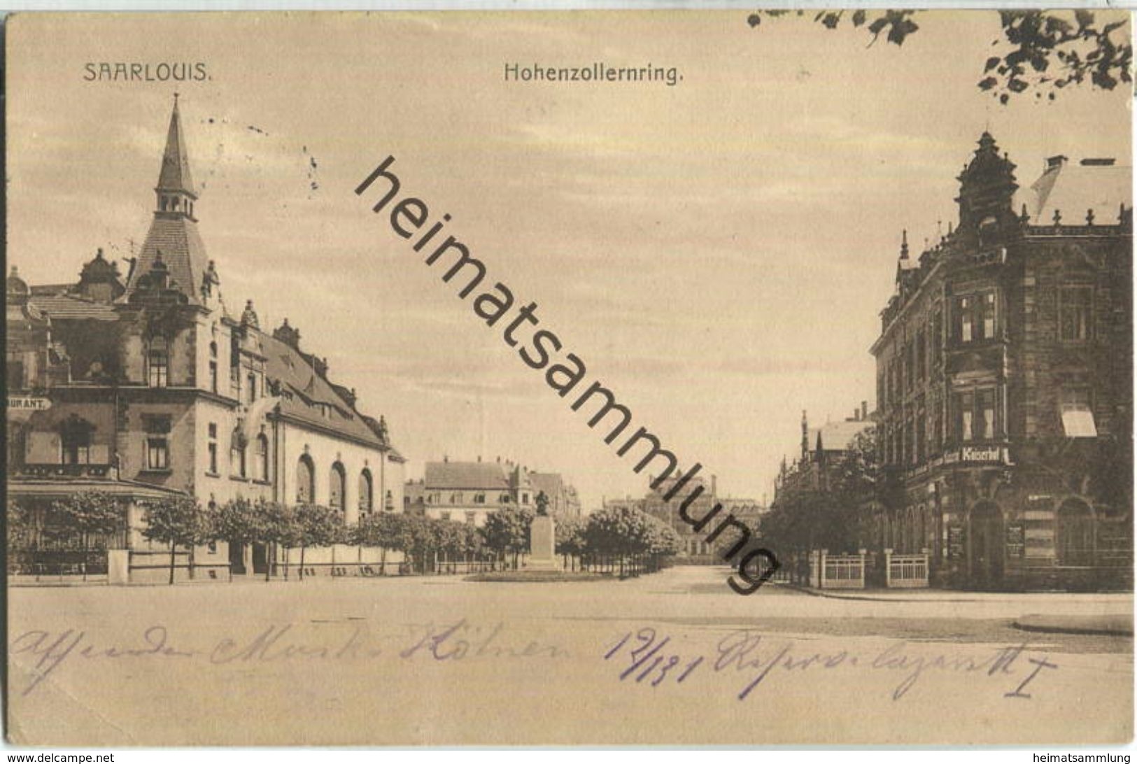 Saarlouis - Hohenzollernring - Feldpost - Kreis Saarlouis