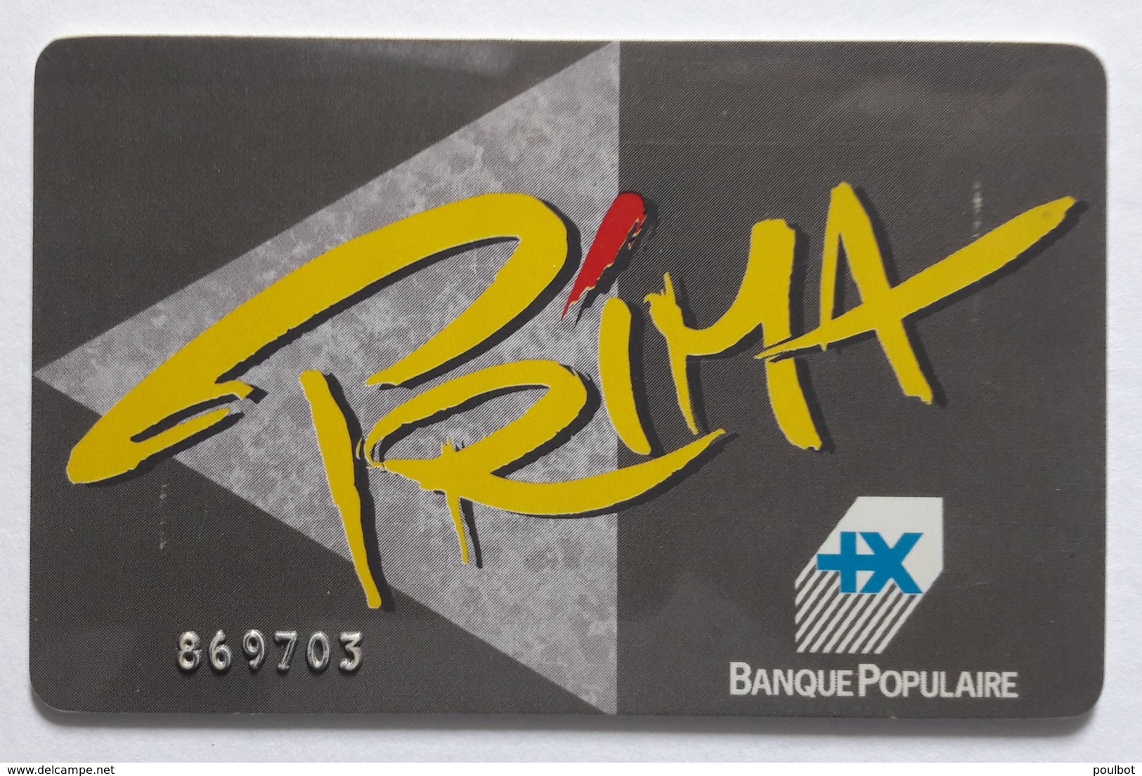 France Carte Prima Banque Populaire Bande Magnétique Au Verso - Disposable Credit Card