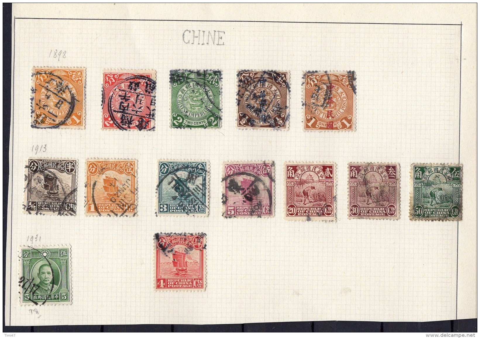 CHINE 1898-1913 Obl. - Gebraucht