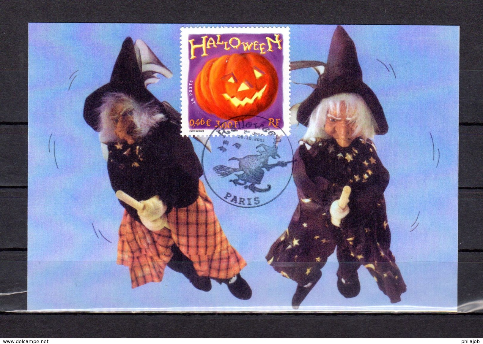 " HALLOWEEN " Sur Carte Maximum Souple De 2001. N° YT 3676. Parfait état. CM - Carnival