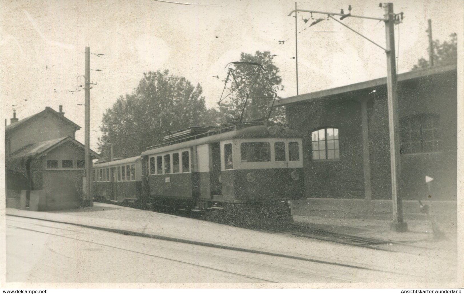 001372 Eisenbahn Gare L.E.B. Lausanne 1956 Linie Lausanne - Echallens - Bereher - Eisenbahnen