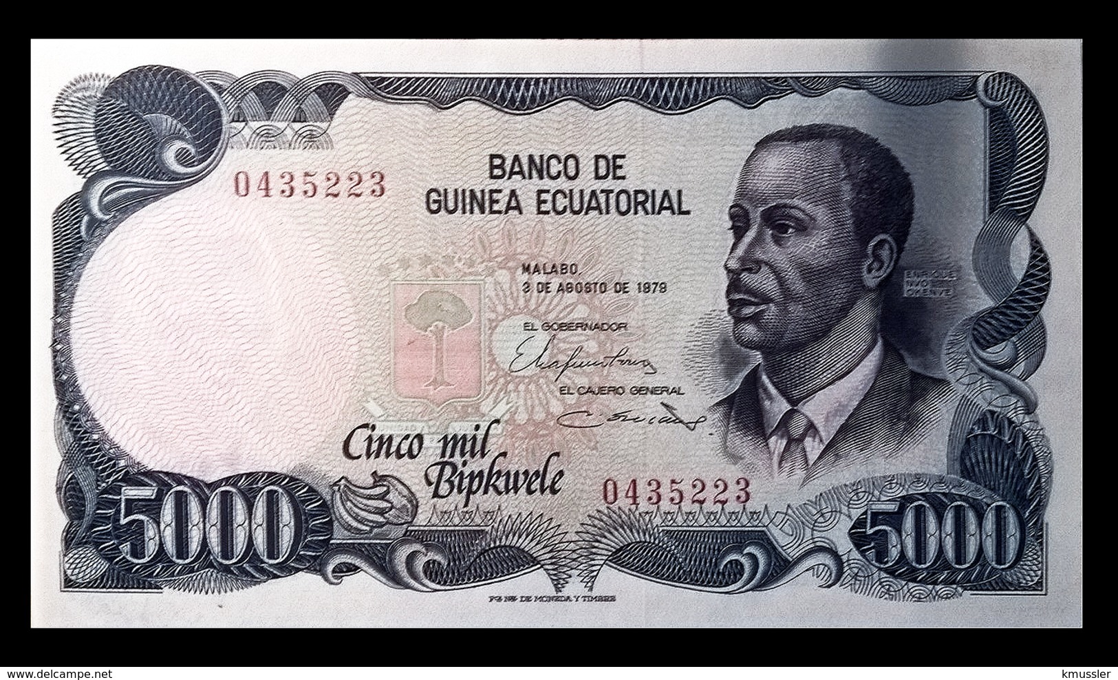 # # # Banknote Aus Äquatorial Guinea 5.000 Bipkwele UNC # # # - Equatorial Guinea