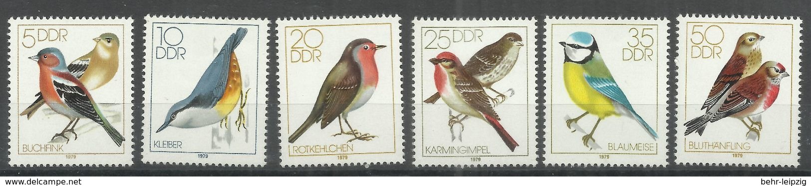 DDR 2388-2393 Satz Kpl.."Heimische Singvögel, Satz Kpl." Postfrisch Mi.-Preis 4,00 - Neufs