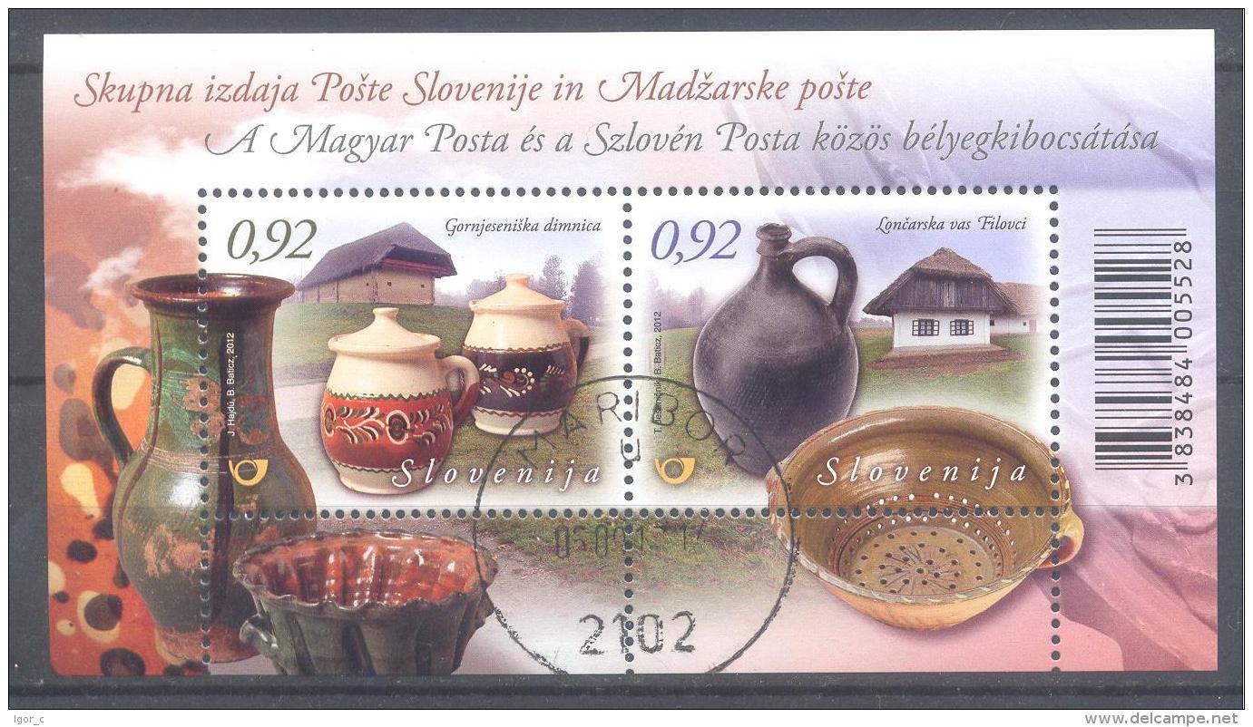 Slovenia Slowenien 2012 Used CTO: Tourism Etnology; Töpferwaren; Handwerk; Poterie Pottery - Other & Unclassified