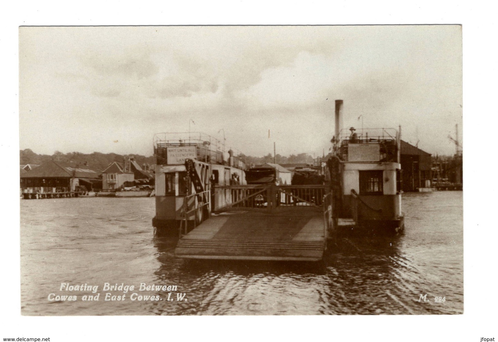 ANGLETERRE - COWES Floating Bridge, Carte Photo - Cowes