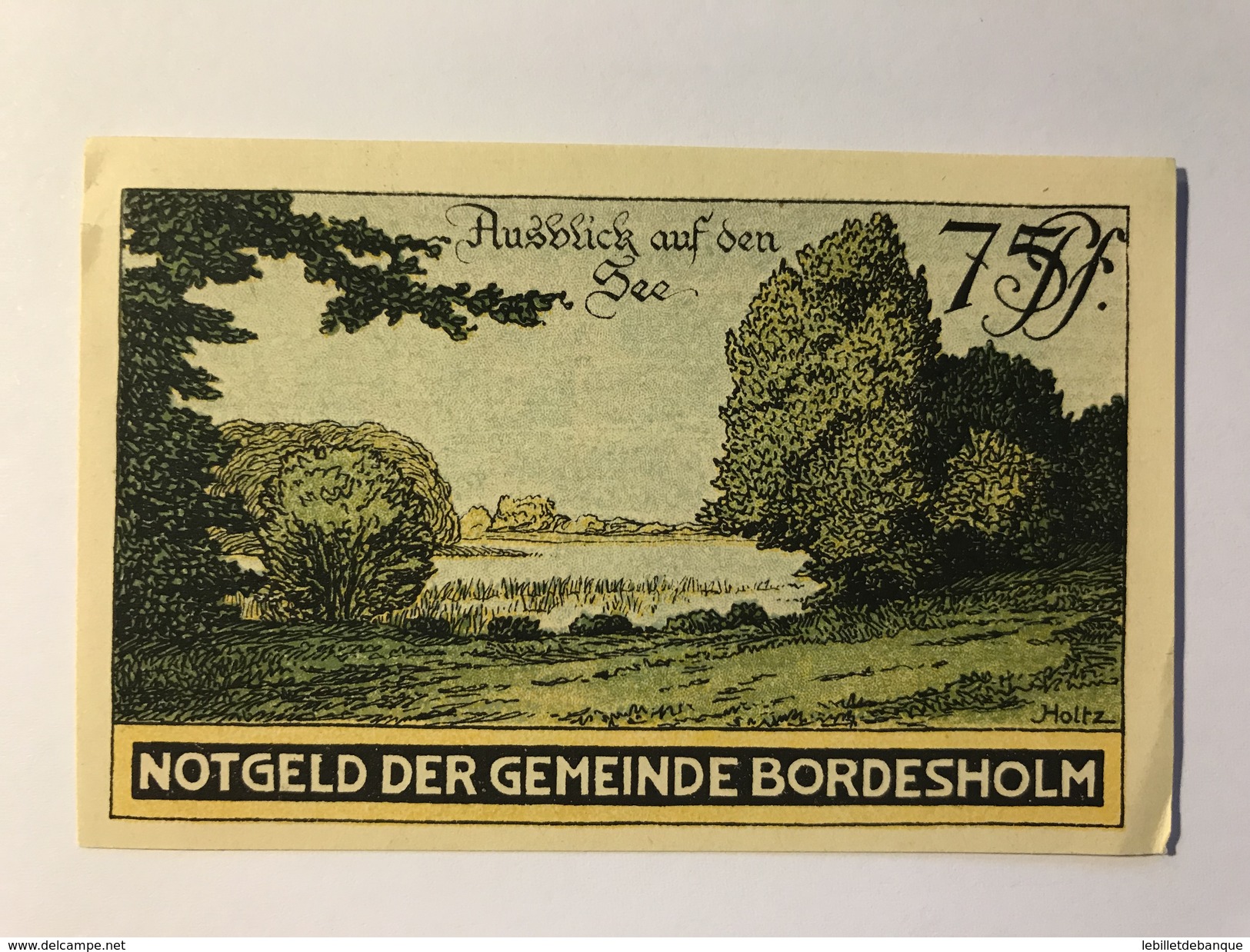 Allemagne Notgeld Bordesholm 75 Pfennig - Collections