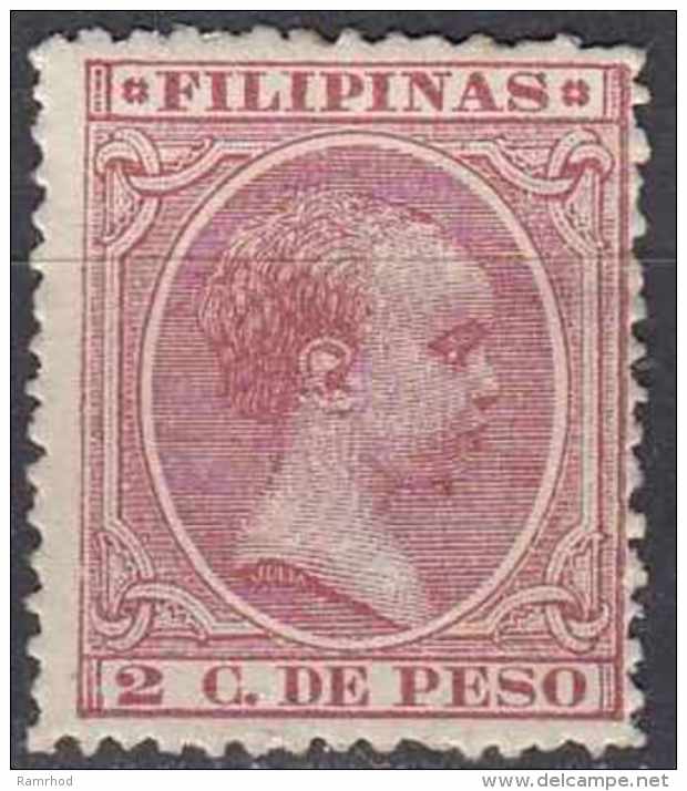 PHILIPPINES 1890 "Baby" -  2c. - Brown MH - Philippines