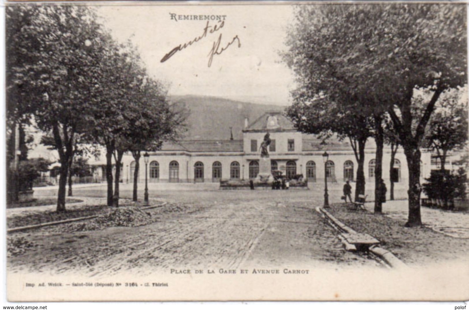 REMIREMONT - Place De La Gare Et Avenue Carnot ...(100803) - Remiremont