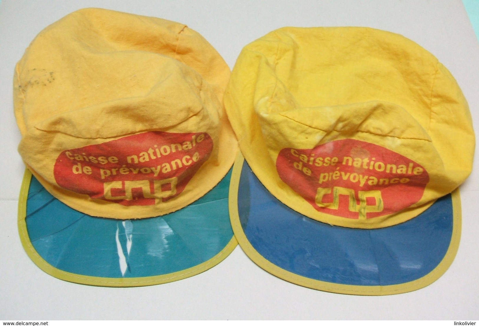 2 CASQUETTES CNP Caisse Nationale De Prévoyance - Casquette 70' Coton - Casquettes & Bobs