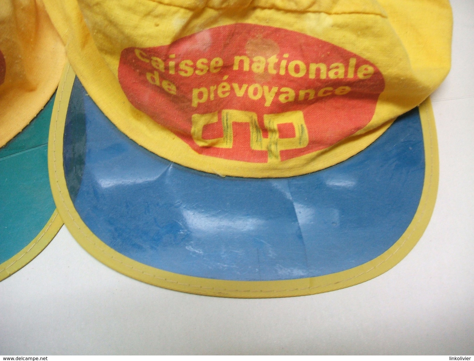 2 CASQUETTES CNP Caisse Nationale De Prévoyance - Casquette 70' Coton - Casquettes & Bobs