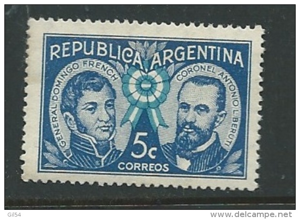 Argentine - Yvert N° 416  **   - Bce 9706 - Ongebruikt