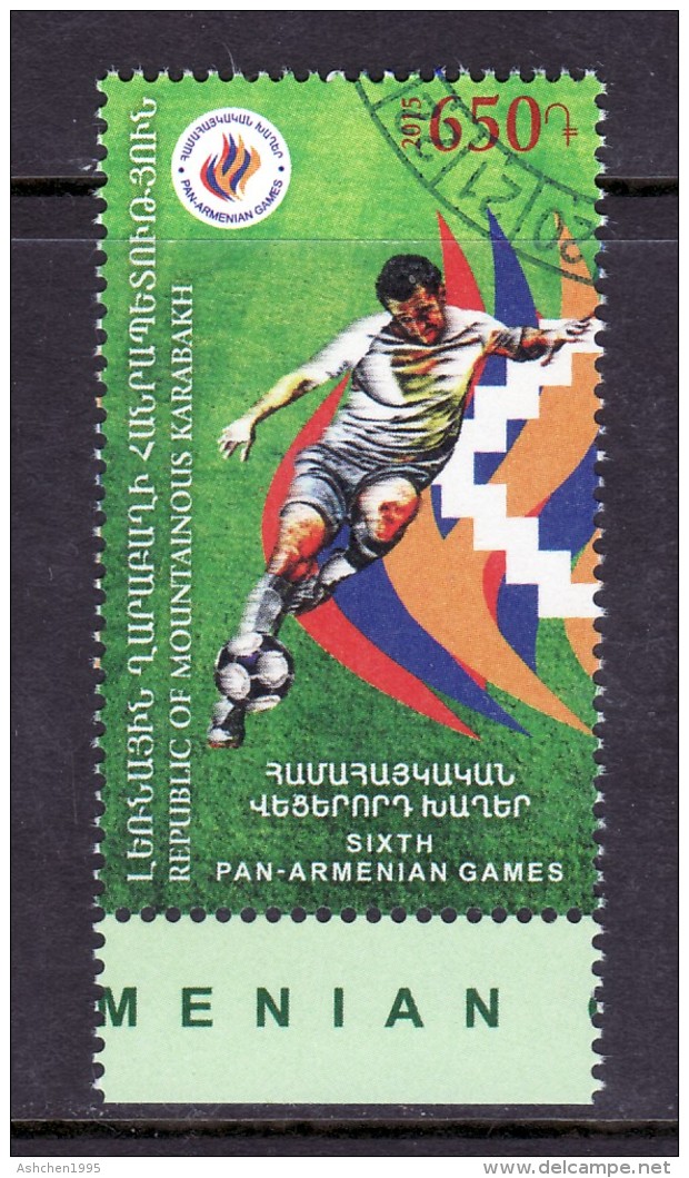 Armenien / Armenie / Armenia / Artsakh Karabakh 2015, Sixth Pan-Armenian Games, Football Soccer - Used CTO - Armenia