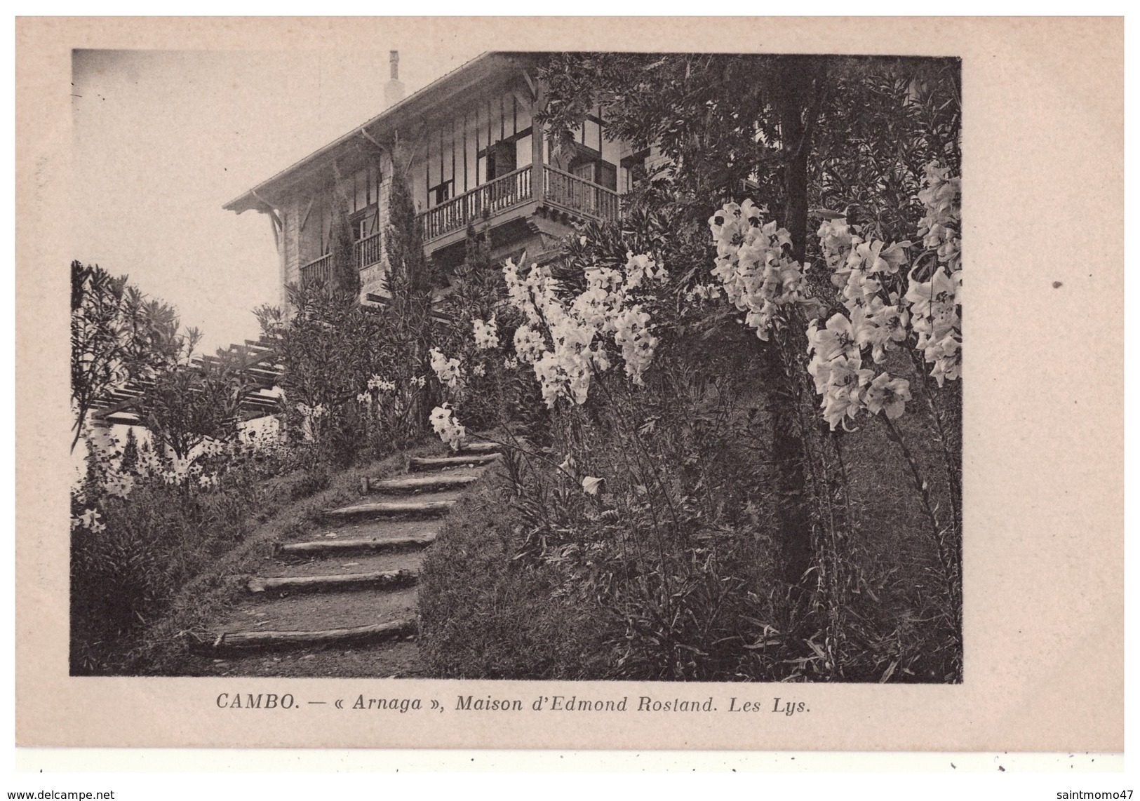 CAMBO-LES-BAINS arnaga maison d'edmond rostand les lys écrite 1917 