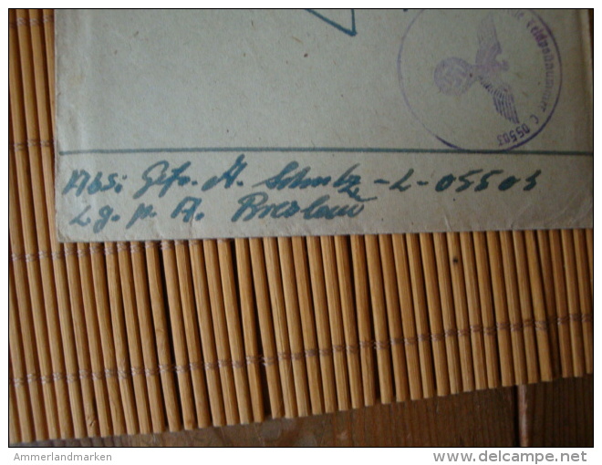 Feldpostbrief 2. WK. Mit Inhalt, Abs. Feldpostnummer L 05503 Breslau, Gelaufen 16.6.1944 - Briefe U. Dokumente