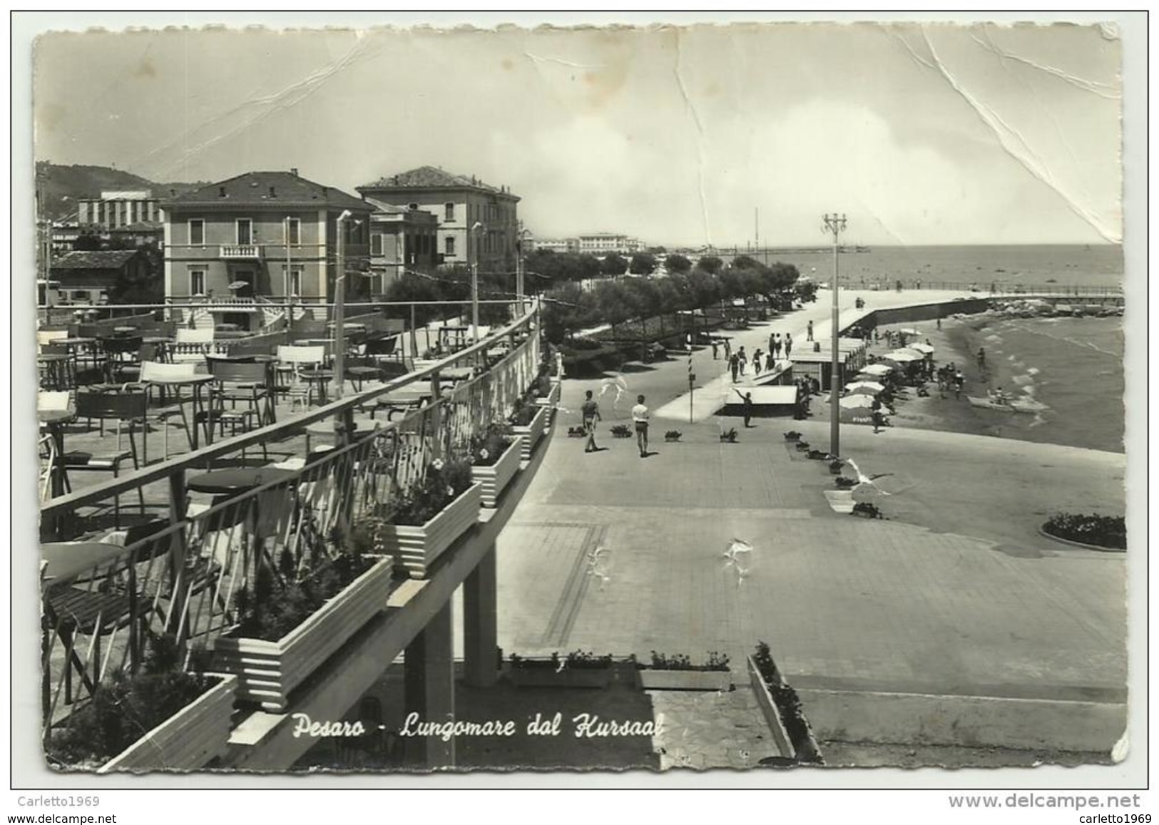 Pesaro Lungomare Dal Kursaal Viaggiata F.g. - Urbino