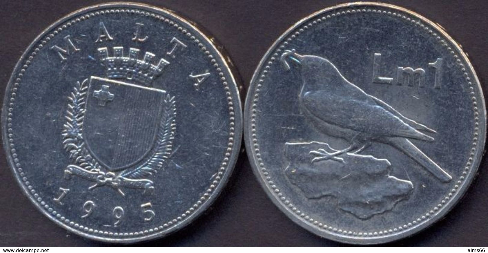 Malta 1 Lira ( Lm1 ) 1995 VF - Malte